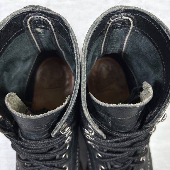 Red Wing Iron Ranger 8114 6" Leather Cork Sole Boots - Men's Size 6 D - Black - Picture 8 of 10